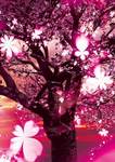 パチンコ　季節素材　春系_背景_桜_B